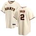 Jorge Soler Men's Nike Cream San Francisco Giants Home Replica Custom Jersey