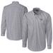 Men's Cutter & Buck Charcoal Iowa Cubs Big Tall Easy Care Stretch Gingham Long Sleeve Button-Down Shirt