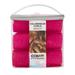 Conair Self Grip Extra Large Hair Rollers Hair Curlers Self Grip Hair Rollers Hot Pink 9 Pack with Storage Bag