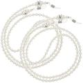 Eyeglass Holder Pearl Body Chain Choker Necklace for Women Glasses White Miss 2 Pcs