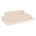 4 -layer Display Shelves Makeup Organizer for Desk Desktop Storage Rack Wooden Bamboo