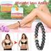 Anti-Swelling Black Slimming Anklet For Men Women 1 Pcs Chakra Energy Protection Anklet Swelling Beaded Bracelet Gifts Health Products