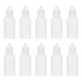 Backpack Accessories 20ml Eye Drop Bottle Empty Refillable Dropper Essential Oil Bottles Filling White Plastic 50 Pcs