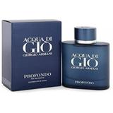3 Pack - Giorgio Armani Acqua Di GIO PROFONDO Men Eau De Parfum Spray 4.2 oz