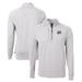 Men's Cutter & Buck Heather Gray Omaha Storm Chasers Adapt Eco Knit Recycled Quarter-Zip Pullover