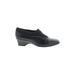 Life Stride Wedges: Black Print Shoes - Women's Size 9 1/2 - Almond Toe