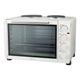 Igenix IG7145 45L Electric Mini Oven and Grill with Double Hot Plates - White, white
