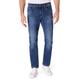 Straight-Jeans PIONEER AUTHENTIC JEANS "Rando Dicke Nähte" Gr. 38, Länge 34, blau (blue used buffies) Herren Jeans Straight Fit