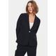 Kurzblazer SAINT TROPEZ "CelestSZ Blazer" Gr. XS (34), blau (night sky) Damen Blazer