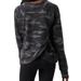 Athleta Shirts & Tops | Athleta Girl Cozy Cross Your Fingers Sweatshirt Black & Gray Camouflage Large 12 | Color: Black/Gray | Size: Lg