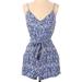 American Eagle Outfitters Dresses | Like New American Eagle Blue And White Summertime Romper W/ Pockets Size Large | Color: Blue/White | Size: L