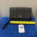 Coach Bags | Coach Phone Clutch Purse In Black Smoke/Black | Color: Black | Size: Os