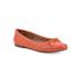 Women's Seaglass Casual Flat by White Mountain in Orange Fabric (Size 8 1/2 M)