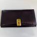 Gucci Bags | Gucci Tom Ford Era Enamel Patent Leather Long Wallet - Aubergine W Gold G Logo | Color: Gold/Purple | Size: Os