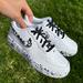 Nike Shoes | Nike Kid's Custom Air Force 1 Black & White Splatter Sneakers Nwb | Color: Black/White | Size: Various