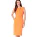 J. Crew Dresses | Nwot J. Crew Neon Orange Resume Cap Sleeve Sheath Dress | Color: Orange | Size: 4