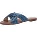 Jessica Simpson Shoes | Jessica Simpson Womens Elaney Flat Sandal, Summer Blue, 9 Us | Color: Black | Size: 9