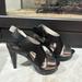 Michael Kors Shoes | Micheal Kors Black And Silver Heels | Color: Black/Silver | Size: 6.5