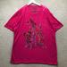 Disney Shirts | Disney Mickey Goofy Donald Duck T-Shirt Men's 2x Short Sleeve Graphic Pink | Color: Pink | Size: 2x