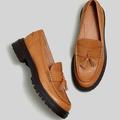 Madewell Shoes | New Madewll Bradley Tassel Leather Lugsole Loafer Shoes 8.5 Desert Camel | Color: Cream/Tan | Size: 8.5