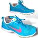 Nike Shoes | Nike Flex Trainer Women's Size 8.5 Blue Running Training Teal Aqua Pink Sneakers | Color: Blue/Pink | Size: 8.5