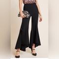 Anthropologie Pants & Jumpsuits | - By Anthropologie Zinnia Flare Tulip Trousers Size 0 | Color: Black | Size: 0