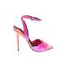 ASOS Heels: Pink Solid Shoes - Women's Size 4 - Open Toe