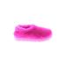 Ugg Flats: Slip-on Stacked Heel Feminine Pink Solid Shoes - Women's Size 6 - Round Toe