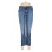 Lands' End Jeans - Mid/Reg Rise: Blue Bottoms - Women's Size 6 - Medium Wash