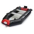 Large Inflatable Boat, 3-Person Inflatable Kayak Canoe, Sea Kayaking, Portable Rubber Raft for Fishing