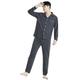 MdybF Men's pajamas Cotton Pajama For Men Home Clothes Pajamas Set-Dark Grey-Xxxl