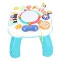 City Learning Table, Musical Activity Table, Musical Function, Plastic, Non-Toxic, Foldable for Travel (Green)