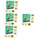 SAFIGLE 4 Sets Enlightenment Cognitive Puzzle Wooden Animal Toys Cognitive Toys Kids Playset Jigsaw Toys Cognition Plaything Kids Puzzles Farm Themed Puzzle Toys Child Cartoon Boy Girl