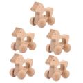 SAFIGLE 5pcs Baby Toys Baby Wooden Toys Push Walker Toy for Wooden Animal Toys Stroller for Infant Baby Walker Toy Wooden Baby Toy Wooden Montessori Toys Woody Toy Gift Toddler Car