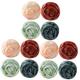 Angoily 12 Pcs Rose Bath Ball Body Scrubber for Women Bathing Sponges Scrubber Bath Sponge for Kids Shower Scrubber for Body Scrub Sponges Body Wash Puff Accessories Travel Pe Take a Bath