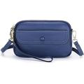 Ladies Lightweight Casual Crossbody Bag Women Genuine Leather Crossbody Bag with Shoulder & Wrist Strap Ladies Zipper Shoulder Bag Fashion Small Party Bag Phone Pouch Evening Party City Clutch Fashi