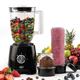 Nyra 4 in 1 Jug Blender Food Processor 400 Watt With Portable Sports Jar Smoothie Blender, Milk Shaker, Spice Grinder, Meat Grinder Fruits & Vegetables Juicer (Black)