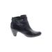 Sam Edelman Ankle Boots: Black Solid Shoes - Women's Size 8 1/2 - Round Toe