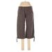 Nike Casual Pants - Low Rise Straight Leg Cropped: Brown Bottoms - Women's Size Medium