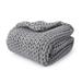 Knitted Weighted Blanket for Adults Chunky Knit Throw Blanket