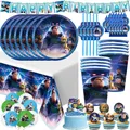 Toy Story – fournitures de fête d'anniversaire, jouet Buzz Lightyear, tasse, assiette, serviette, décoration de fête d'anniversaire pour enfants filles, vaisselle jetable