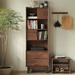 Rebrilliant Bunton 69.69" H x 23.62" W Solid Wood Standard Bookcase Wood in Brown | 69.69 H x 23.62 W x 14.96 D in | Wayfair