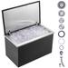 VEVOR Ice Chest Cooler 15.0 H x 24.0 W x 20.0 D in black/gray, Stainless Steel in White;silver | 46 quarts | Wayfair QRSCBCFG20LXN50MQV0