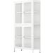 Latitude Run® Cantino 59.21" H x 31.65" W Steel Standard Bookcase in White | 59.21 H x 31.65 W x 12.75 D in | Wayfair