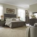 Liberty Furniture Panel Bed, Dresser & Mirror, Chest, Night Stand Wood in Brown | Queen | Wayfair 297-BR-QPBDMCN