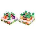 Jouets en peluche Montessori pour tout-petits jeu de récolte de carottes jouets en peluche pour