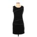 MICHAEL Michael Kors Casual Dress - Sheath Scoop Neck Sleeveless: Black Print Dresses - Women's Size 2 Petite