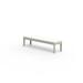 Vondom Posidonia Metal Outdoor Bench Metal in White/Black | 19.75 H x 18.75 W x 78.75 D in | Wayfair 54718-5003-1100