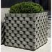 Campania International M Weave Window Box Planter Concrete in Green | 14.75 H x 37 W x 17 D in | Wayfair P-784-VE
