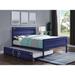 17 Stories Woelk Platform Bed Wood in Blue | Full/Double | Wayfair AC0490B25BEA406CB3A631E090B00666